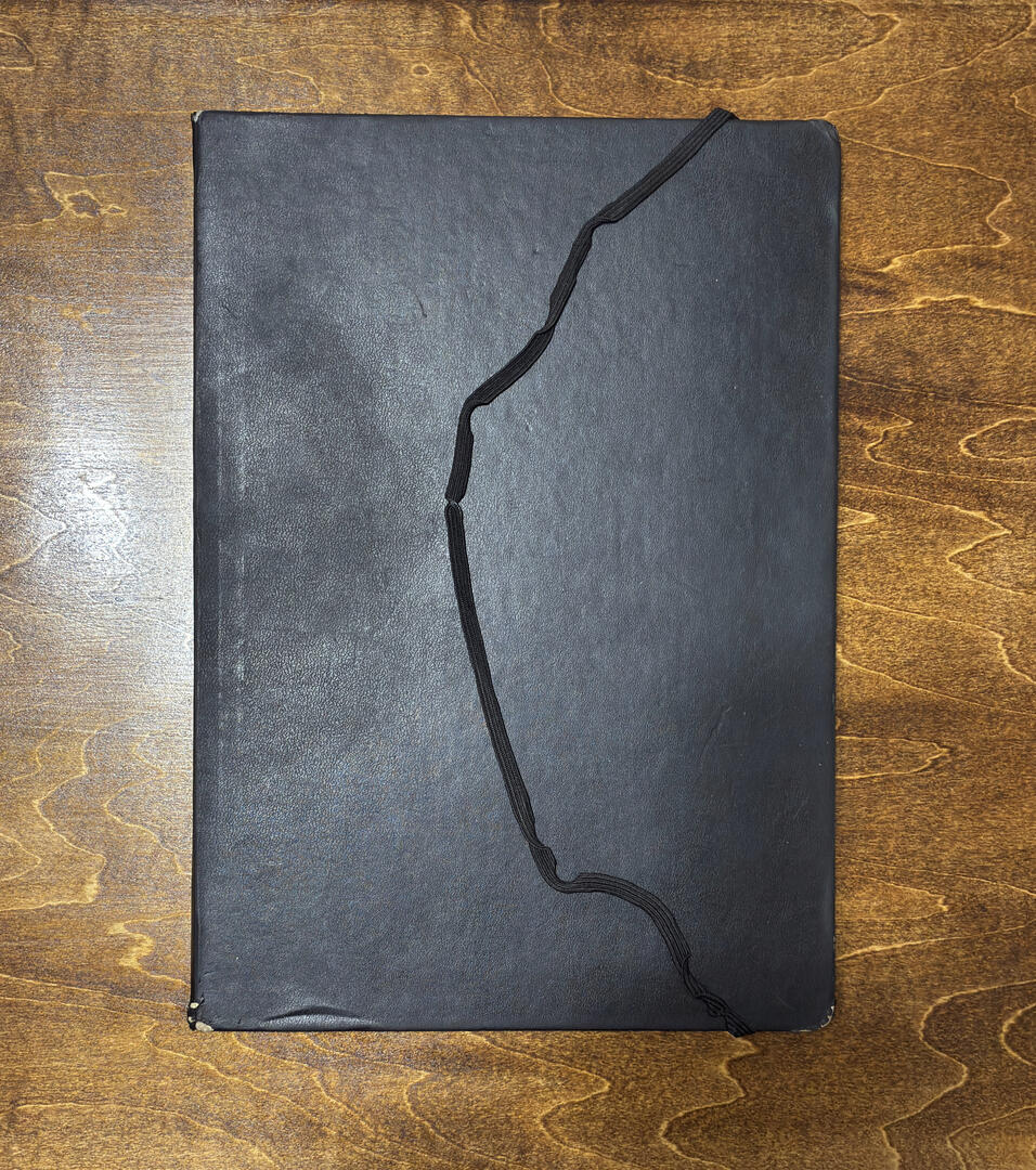 Kitāb al-Ṣabr 1434 AH. Ink on Moleskin Sketchbook. 21 × 29.7 cm. Discontinued.